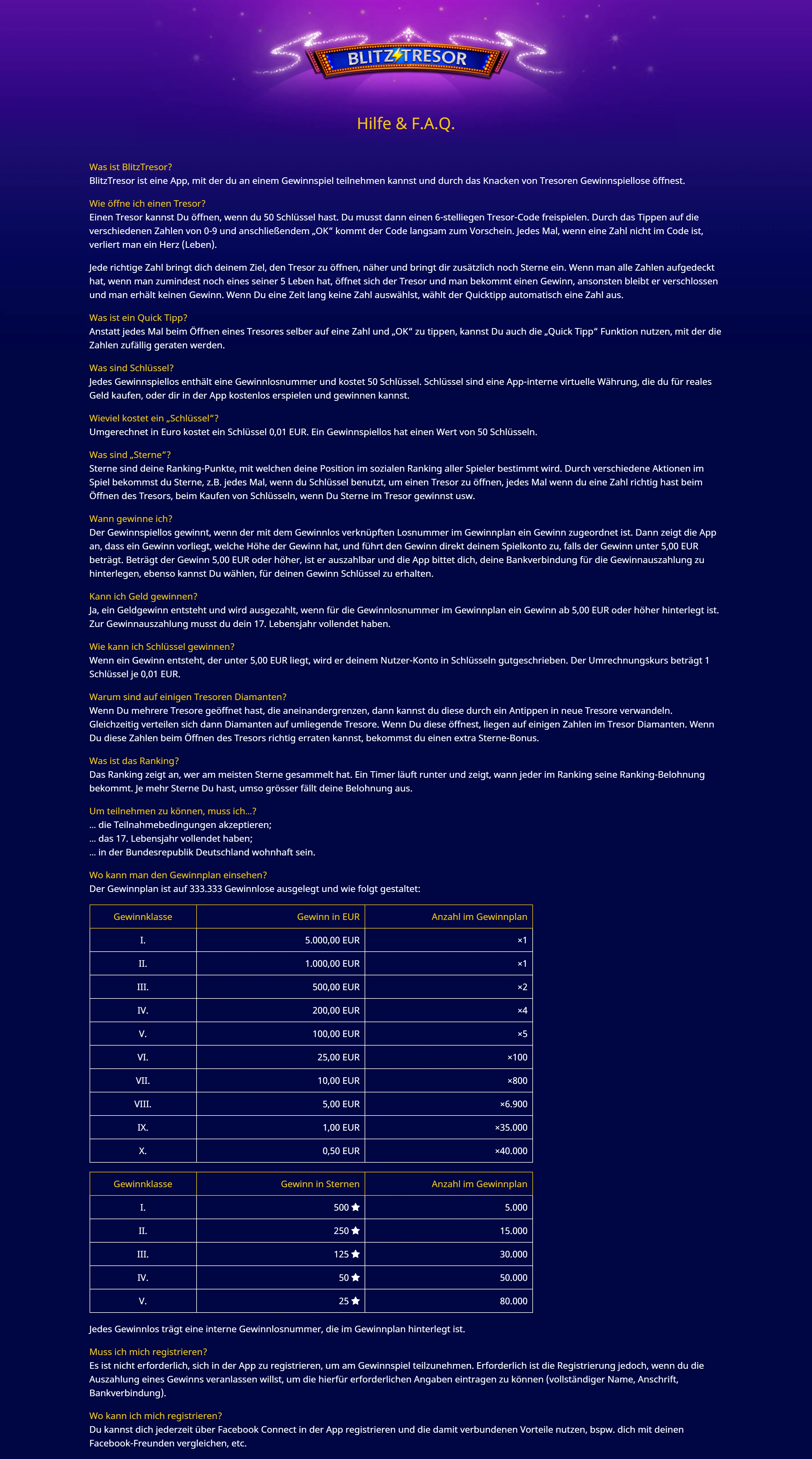 Blitz Spielen / landing — full-page screenshot