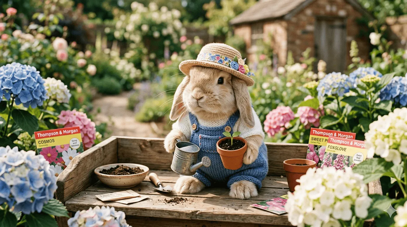 Gardener — green-thumbed paws